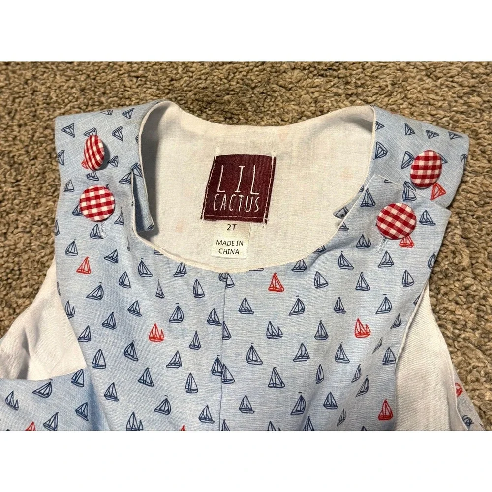 Lil cactus sailboat toddler romper